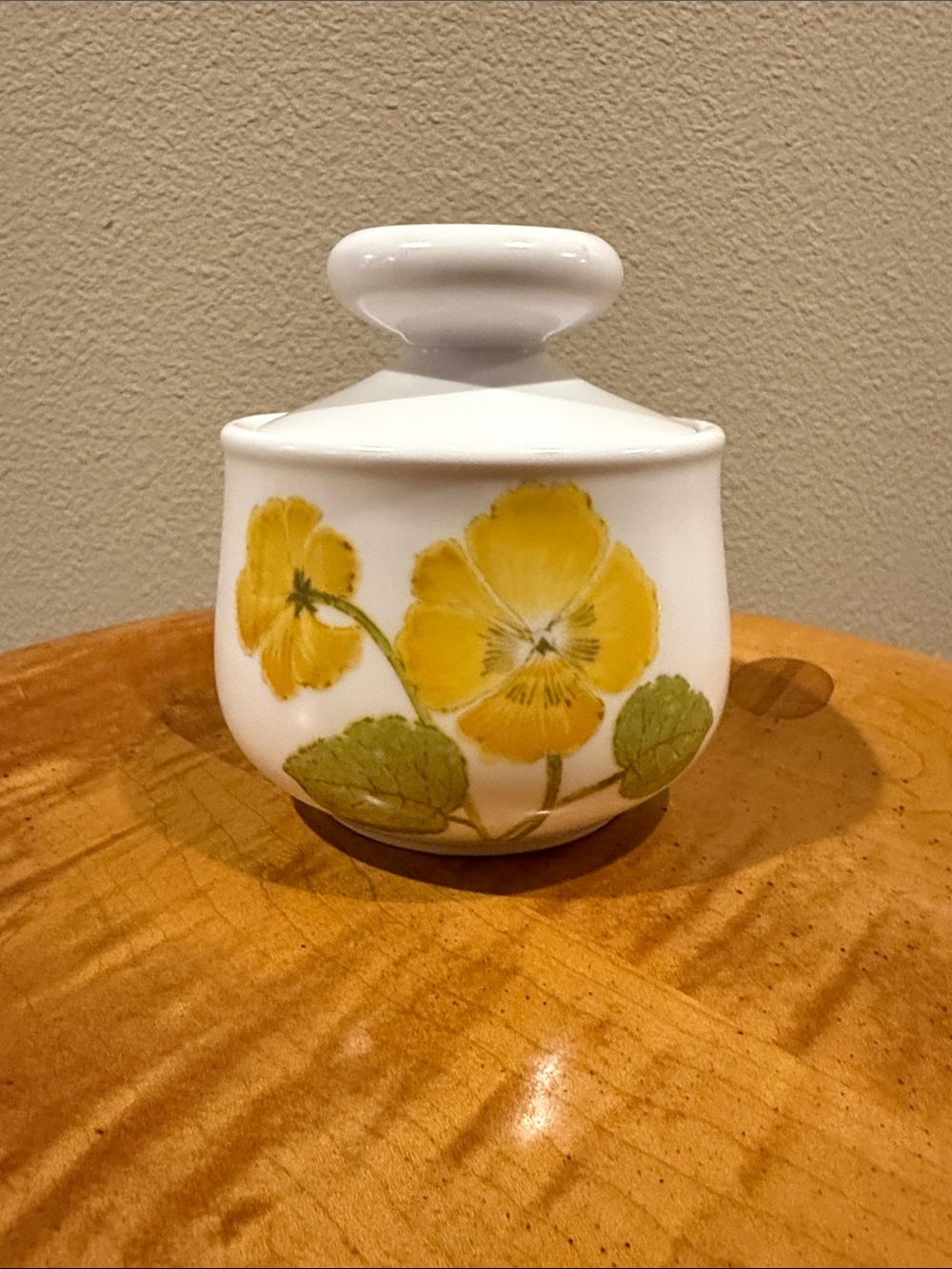 Vintage Noritake Progression Flower Time Lidded Sugar Bowl Complete